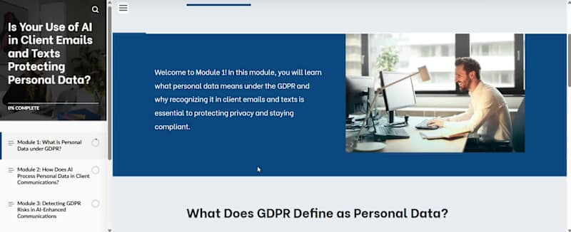 Cover image for Articulate Rise - AI and GDPR