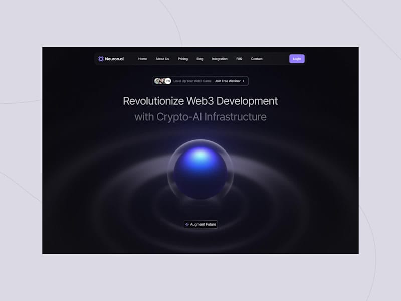 Cover image for SaaS Landing Page for Crypto-AI Startup