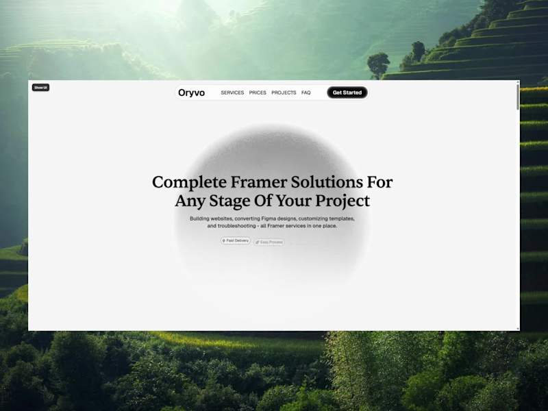Cover image for It's live! Full website - oryvo.framer.website (http://oryvo...