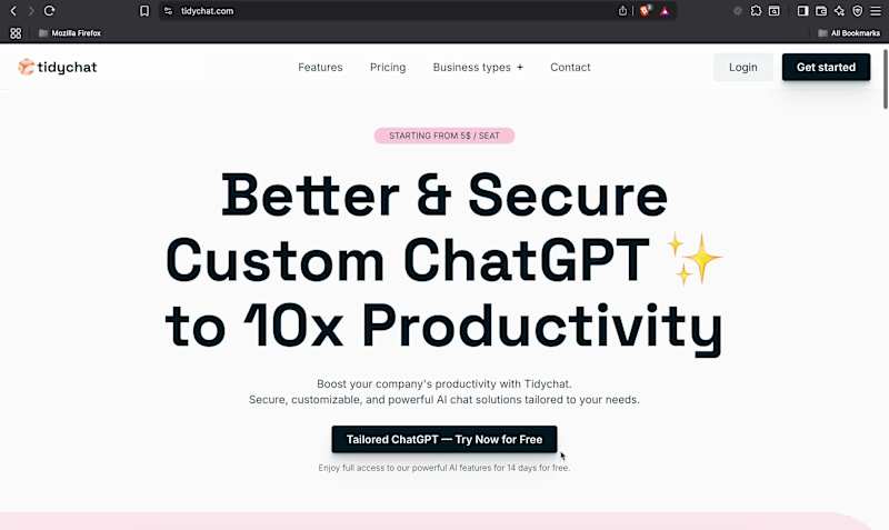 Cover image for AI-Powered Chat Platform Development for Tidychat.com