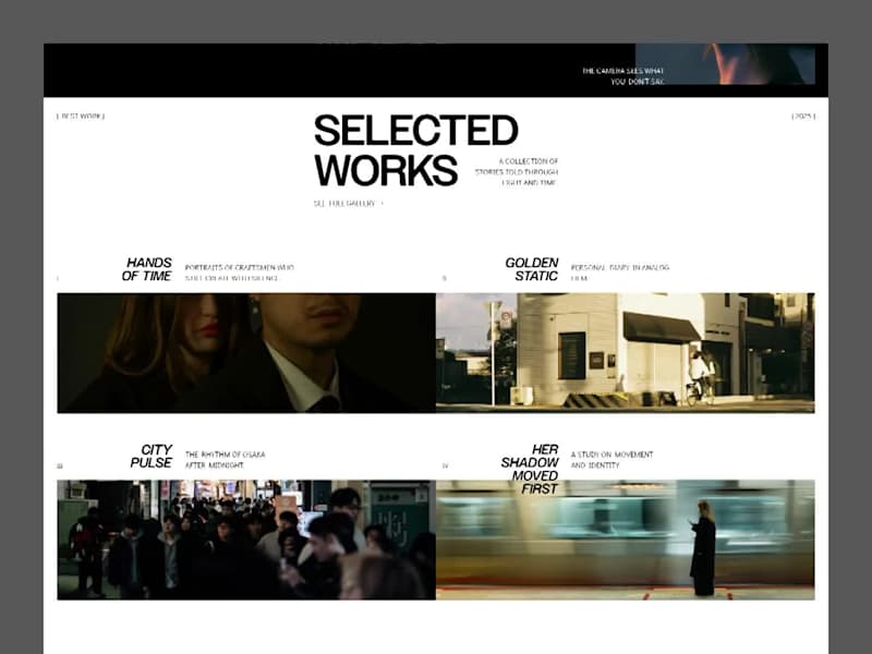 Cover image for A refined editorial-style portfolio created for Narumi, a ph...