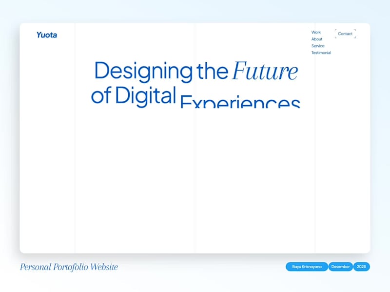 Cover image for Professional Portfolio Web Clean, Modern & Confident