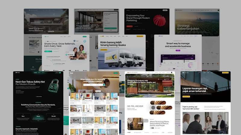 Cover image for Recent Works Q3 showcases our latest web design projects. Vi...