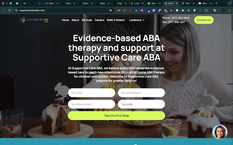 Cover image for Supportive Care ABA Website Development