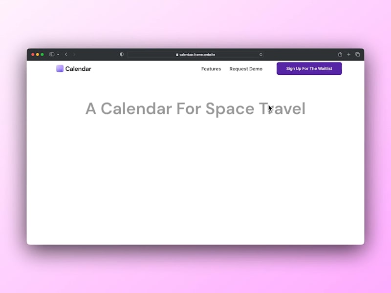 Cover image for Brand Strategy & Framer Development for Calendar AI