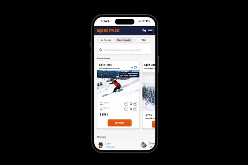 Cover image for Mobile prototype  - Ski