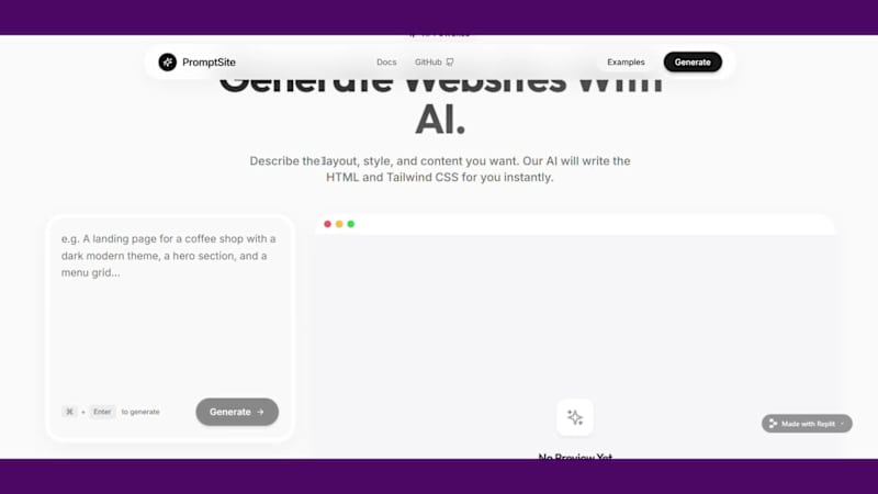 Cover image for PromptSite — AI Website Builder
I
