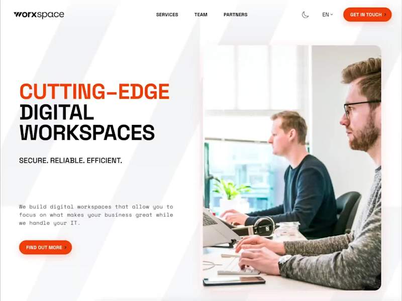 Cover image for Innovative Landing Page Development for Worxspace