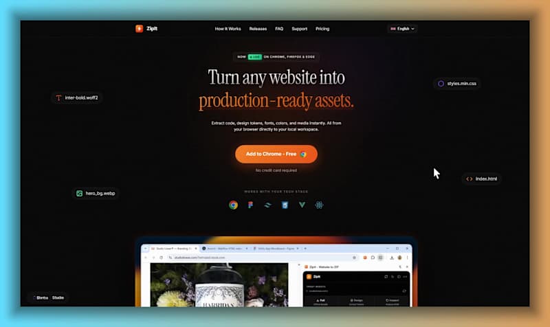 Cover image for ZipIt – Conversion Landing Page for Chrome Extension