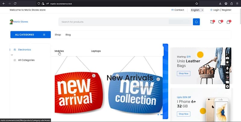 Cover image for eCommerce Website Development with Laravel