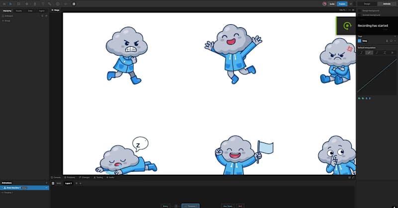 Cover image for Designed & animated this cloud