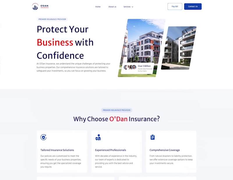 Cover image for O’Dan Insurance - Webflow Development