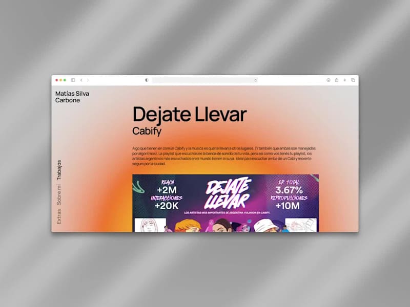 Cover image for Matías Silva Carbone — Creative Portfolio Website