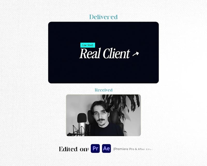 Cover image for Video project from received assets to final delivered output...