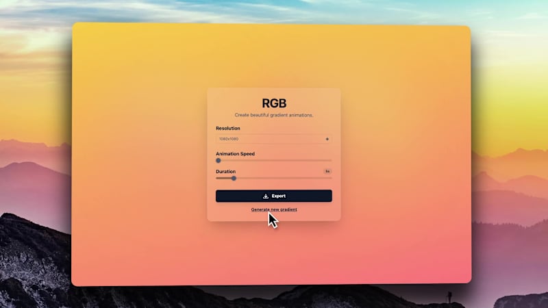 Cover image for Creating beautiful animated gradients is a lot of trial and ...