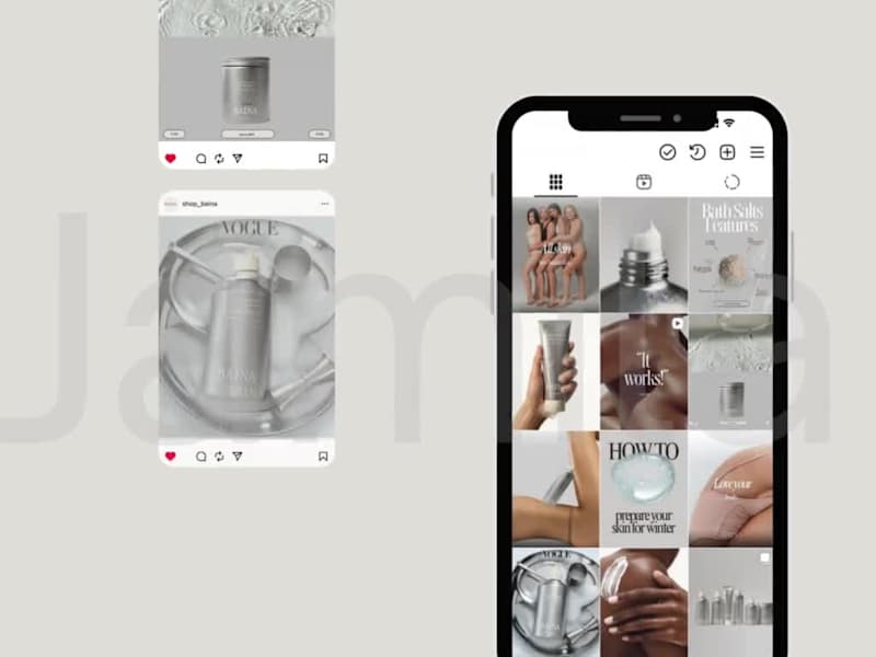Cover image for Social Media Makeover for Baina 🫧 (Mockup) Baina is a welln...