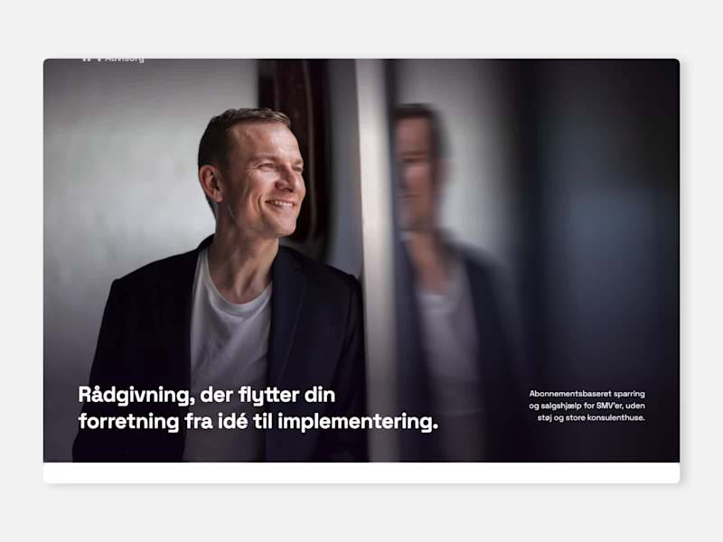 Cover image for modern web concept for Tinsfeldt Advisory, built around simp...