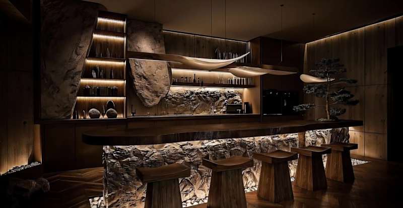 Cover image for Bar Interior Concept | FLORA Modern minimalism meets nature ...