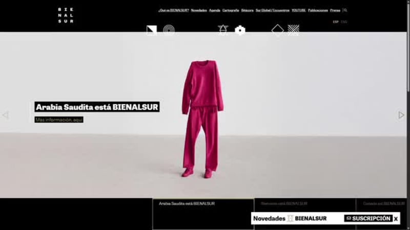 Cover image for Bienalsur Platform Comprehensive cultural platform built wit...