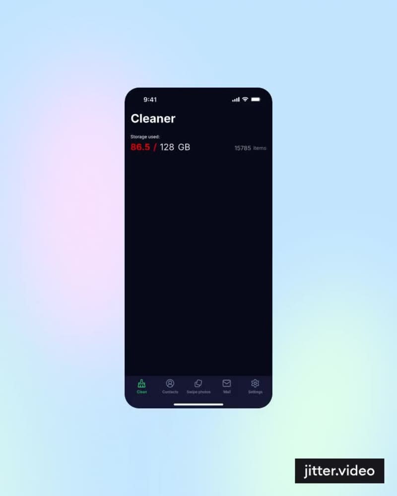 Cover image for Design of IOS Cleaner Mobile