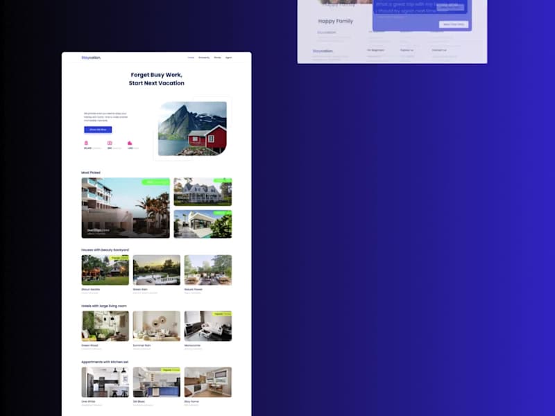 Cover image for Staycation Accommodation Booking Website Design