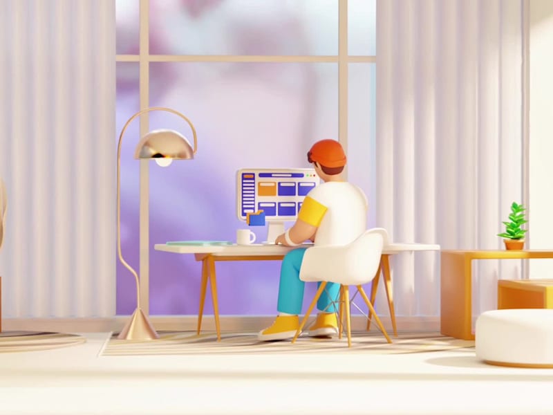 Cover image for 3D Animated Workspace Scene (Not AI) 