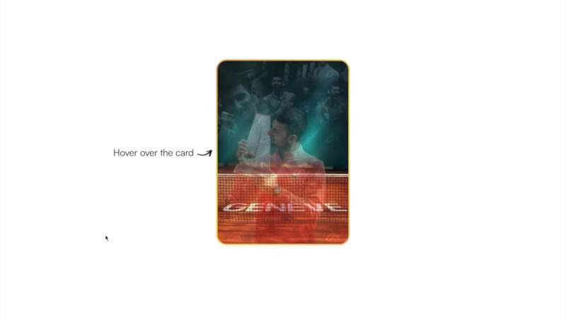 Cover image for Novak Djokovic 100th title collectible card - GOAT Edition