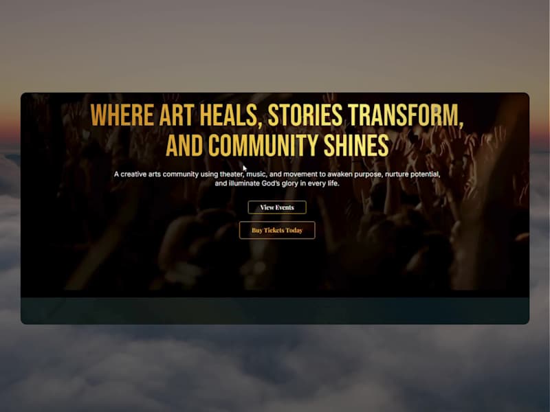 Cover image for Modern Event Website for Concert with ticket booking function