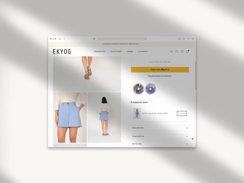 Cover image for Eshop Experience & Visual Coordination – Ekyog SS25