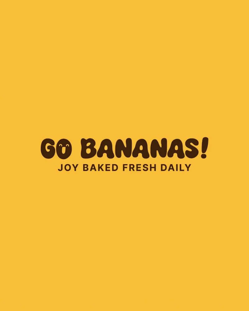 Cover image for Brand Identity for Go Bananas! 💛 A brand founded by Frankie...