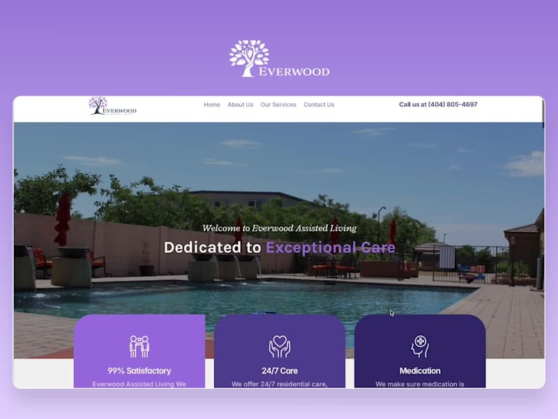 Cover image for New senior assisted living website