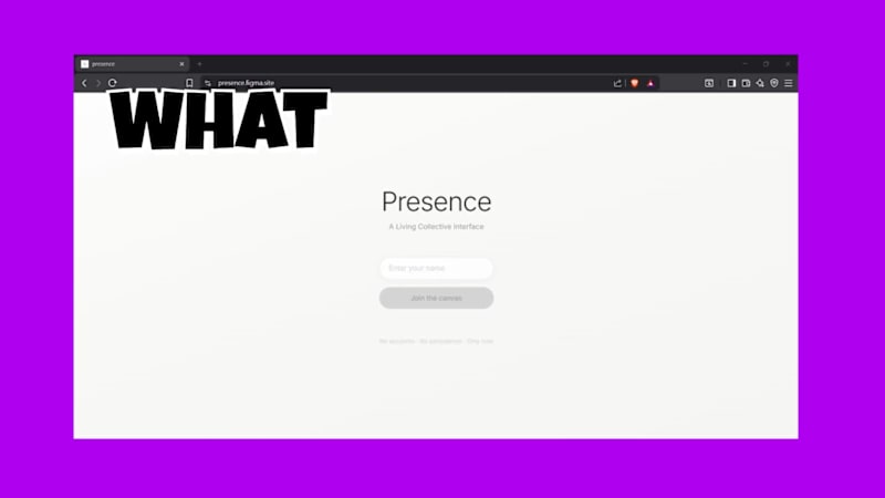 Cover image for Presence — A Public Canvas