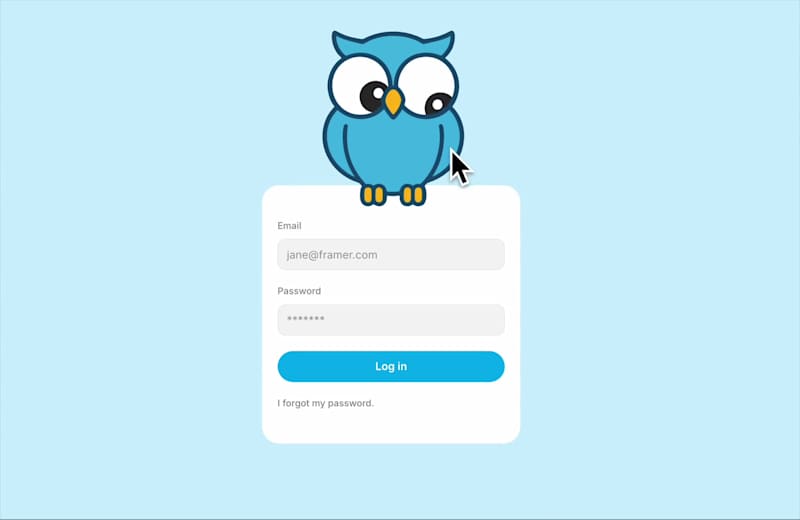 Cover image for Interactive Login Page with Rive Mascot