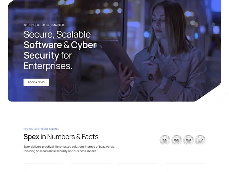 Cover image for Spex Corporate Website UI/UX Design by Beew Studio