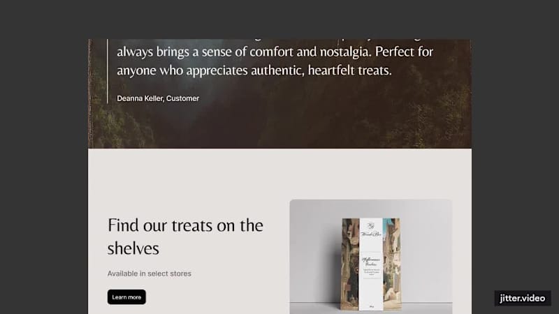 Cover image for Landing page for a bakery