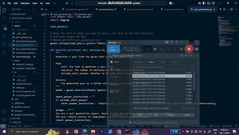 Cover image for Study Notes Summarizer & Quiz