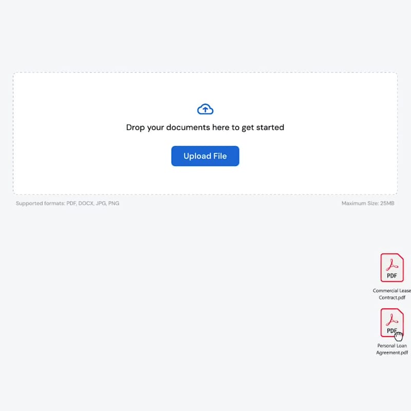 Cover image for File upload component for a document signing application.