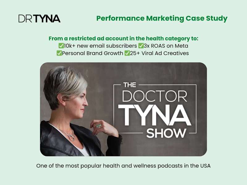 Cover image for Dr. Tyna Moore: From a restricted account to 2.99x ROAS on Meta