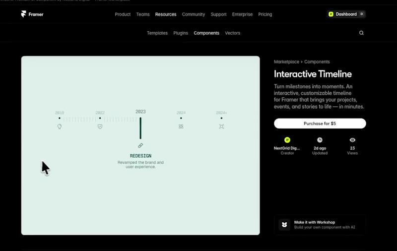 Cover image for Just shipped our first component to the Framer Marketplace. ...