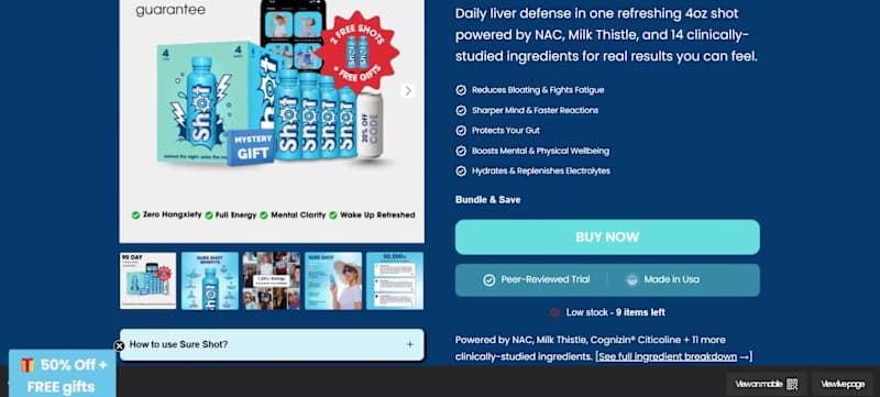 Cover image for Shopify Product Page  Sure