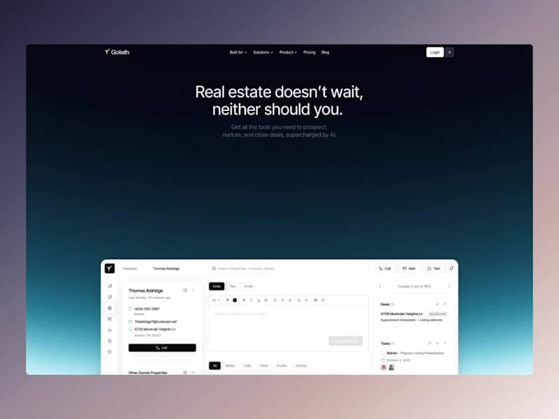 Cover image for Goliath Website Framer Development