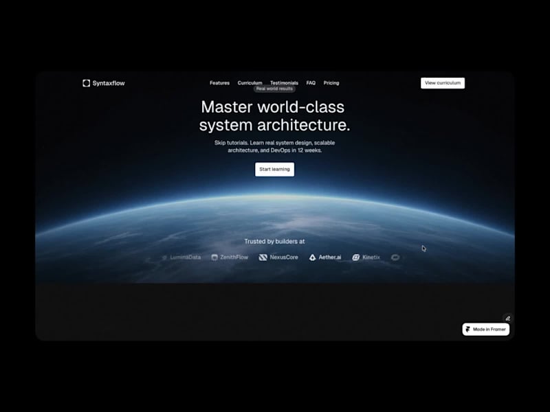 Cover image for Exploration project in Framer