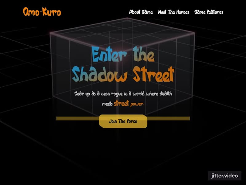 Cover image for Game Landing Page Design for Omo-Kuro