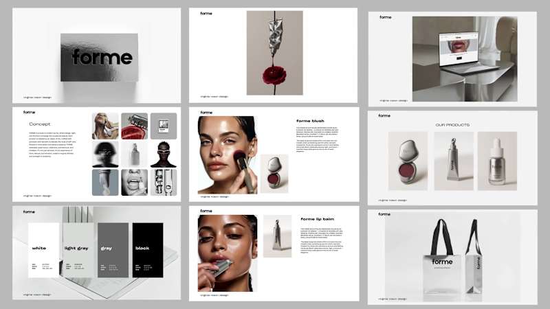 Cover image for A concept brand I designed called Forme. Created to explore ...