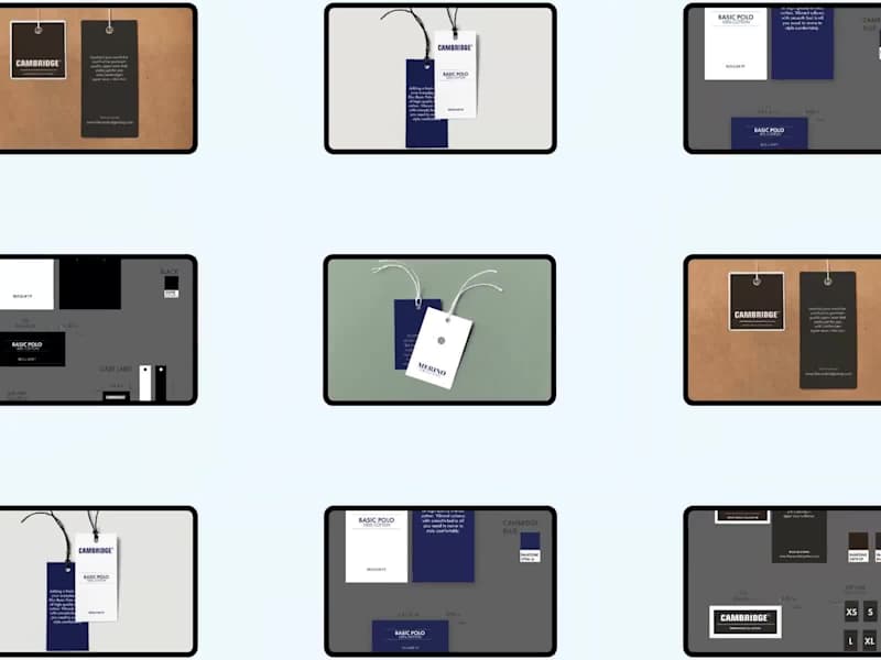 Cover image for Clothing Tags Designs for Cambridge brand