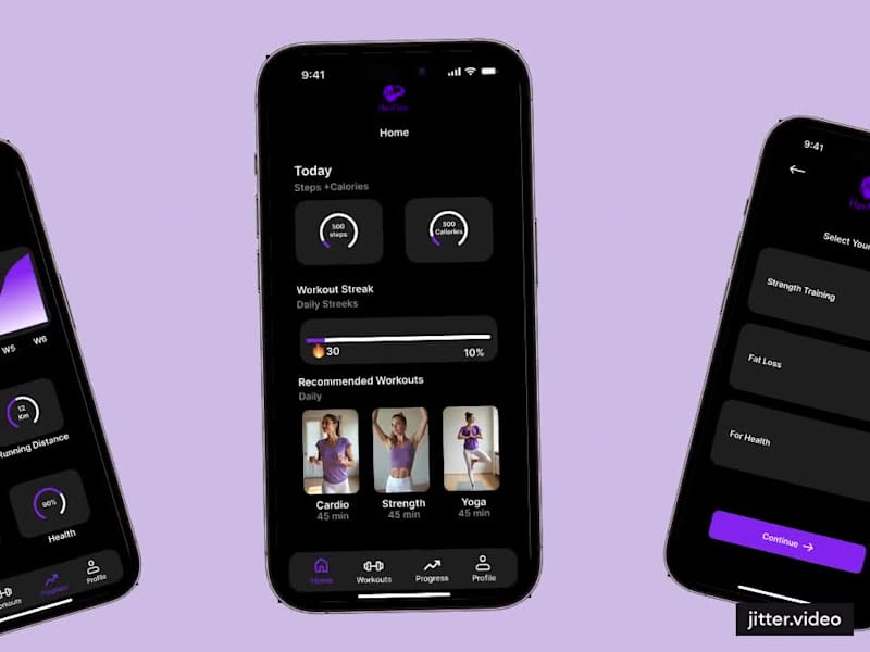 Cover image for Herflex Fitness App Design