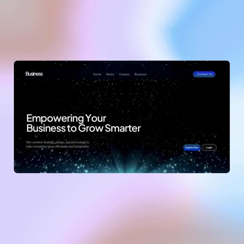 Cover image for A clean and modern business hero section. Built with a focus...