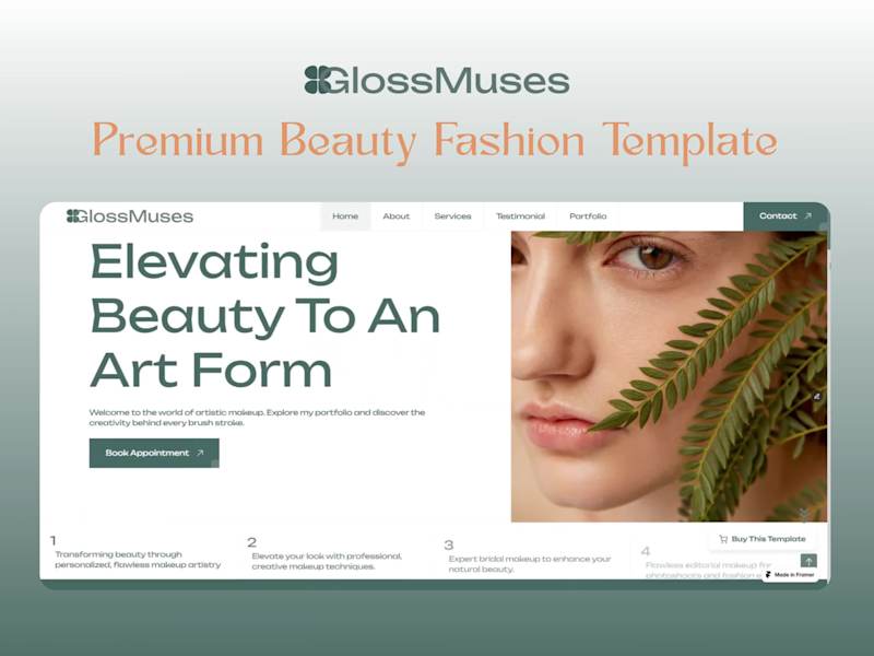 Cover image for High-End Beauty & Fashion Framer Template Review Needed