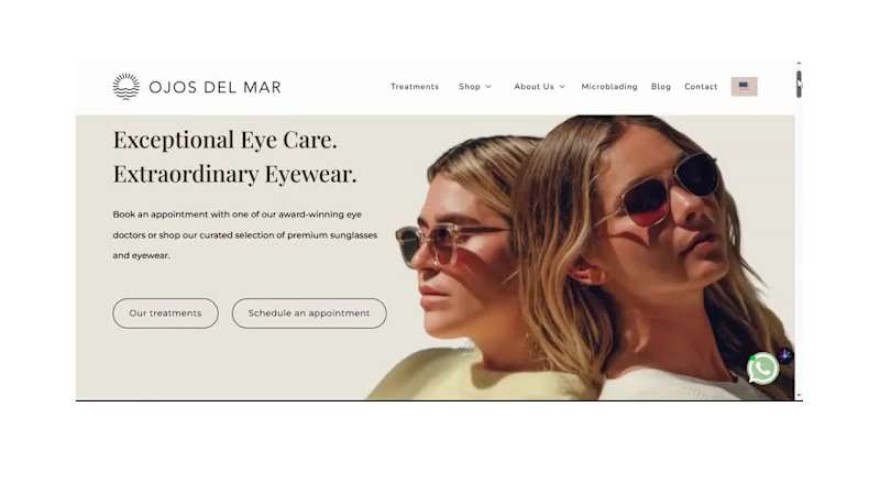 Cover image for Webflow website designed & developed for Ojos Del Mar