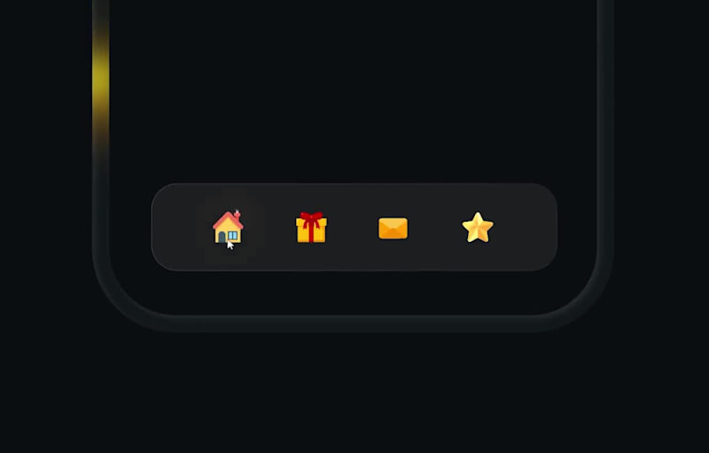 Cover image for Interactive Tab Bar animation using Rive